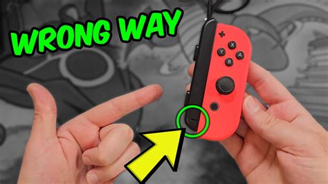 joycon strap backwards stuck fix.